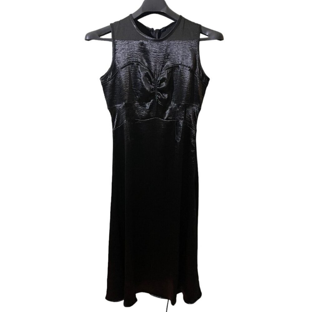 NEW Walter Baker Black Coctail Party Dress Midi Fit‎ & Flare Size 8